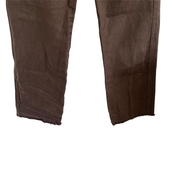 REFORMATION JEANS Val 90s Mid Rise Straight Jeans in Espresso - Picture 4 of 8